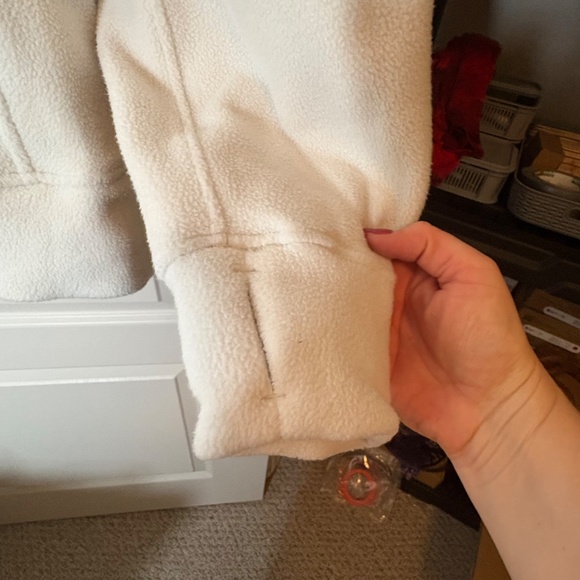 Scuba Stretch Fleece Funnel Zip Up. NWT MSRP $168. Color: BONE - Picture 3 of 6